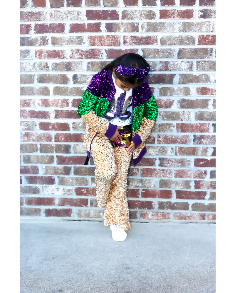 Me Me Mardi Gras Gogo Pants {Gold}