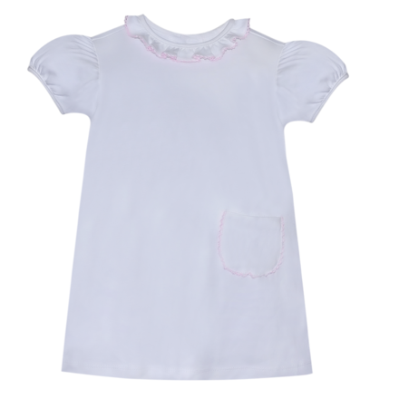 Remember Nguyen Gemma Knit Dress {White/Pink}