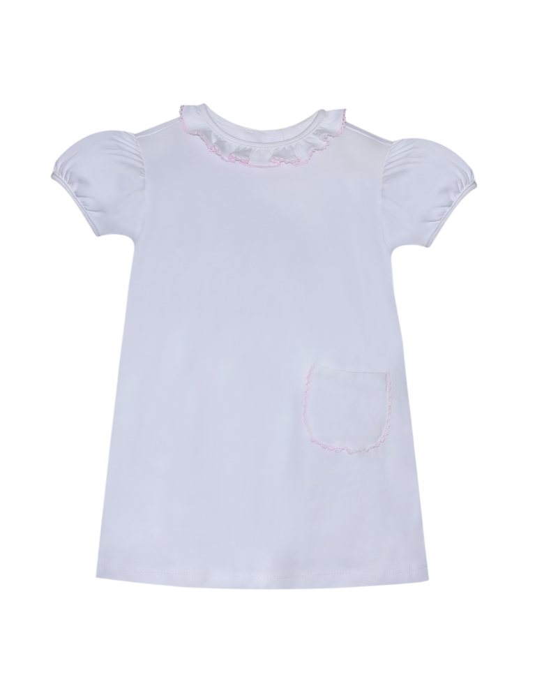 Remember Nguyen Gemma Knit Dress {White/Pink}