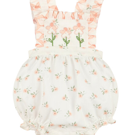 Sophie & Lucas WaterColor Flora Sunsuit {Orange}