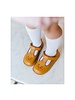Angie Scalloped T-Strap MJ ~ Mustard