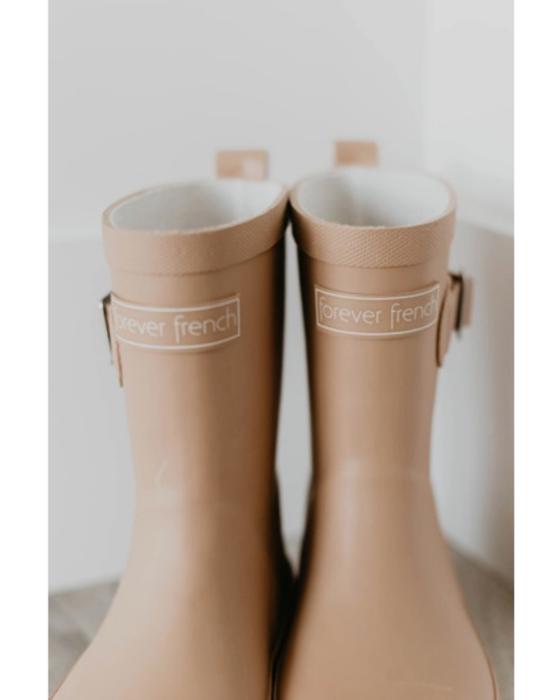 Forever French Baby Rain Boot {Tan}