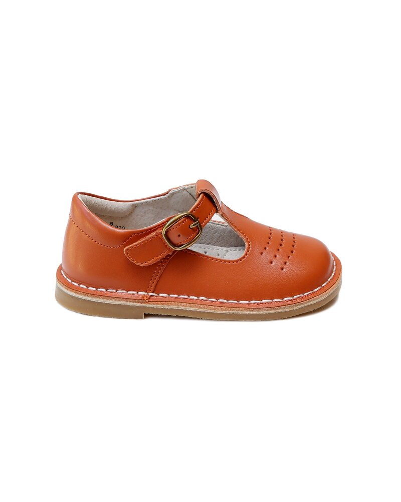 Cecile Perforated T-Strap MJ {Spicy Orange}