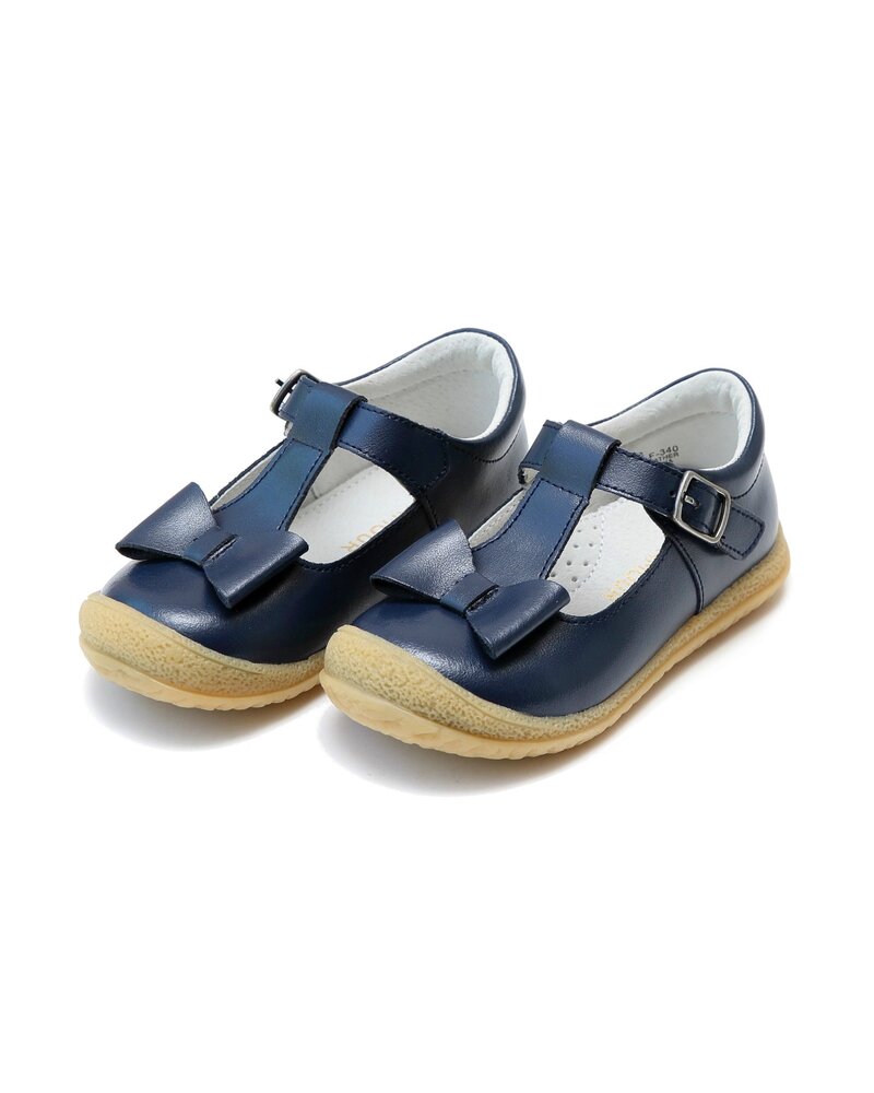T-Strap with Bow {Navy}