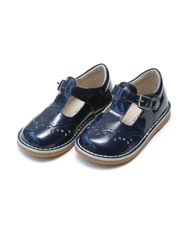 F-410PNY Ruthie Stitched MJ {Patent Navy}