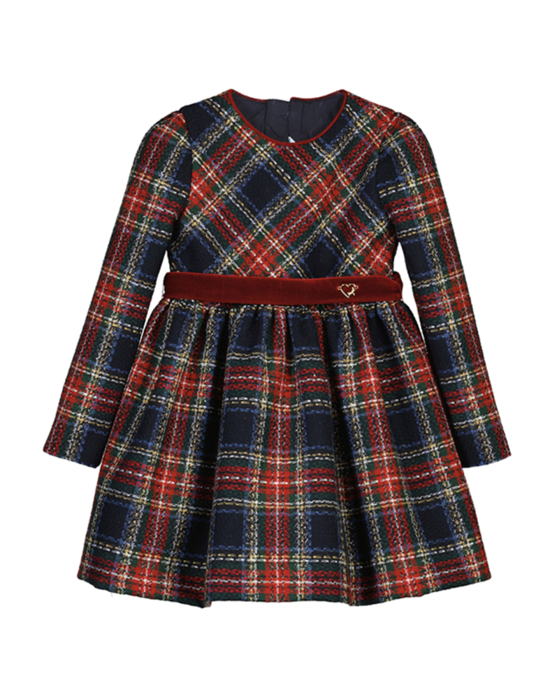 Mayoral Plaid Dress {Nvy/Red/Grn}