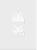 Mayoral 2 Pack Girls Training Bra {Off White}