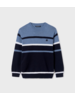 Mayoral Striped Sweater {Nvy/Wht/Denim}  Tween