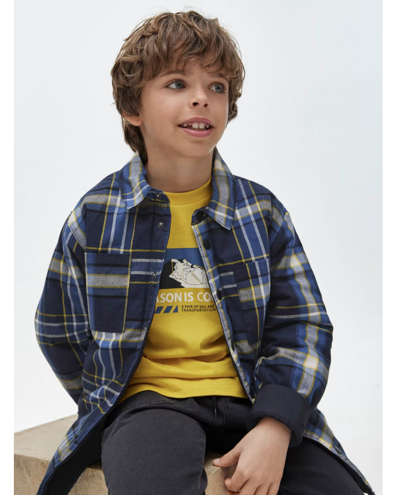 Mayoral Reversible Lightweight Jacket {Navy/Yellow} Tween