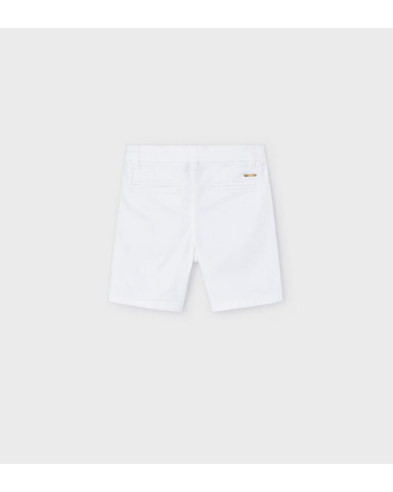 Mayoral Basic Twill Chino Shorts {White}