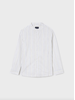 Mayoral Long Sleeve Striped Shirt {Wht/Lime} Tween