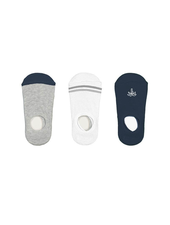 Mayoral 3 Pk No-Show Socks Set {White/Gray/Navy}