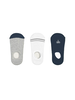 Mayoral 3 Pk No-Show Socks Set {White/Gray/Navy}