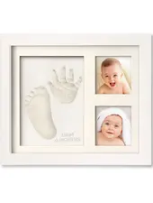 KeaBabies Baby Handprint, Footprint Keepsake Frame {Alpine White}