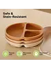 KeaBabies 3-Pack Prep Suction Plates