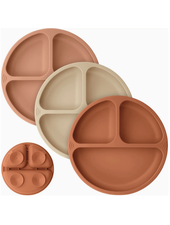 KeaBabies 3-Pack Prep Suction Plates