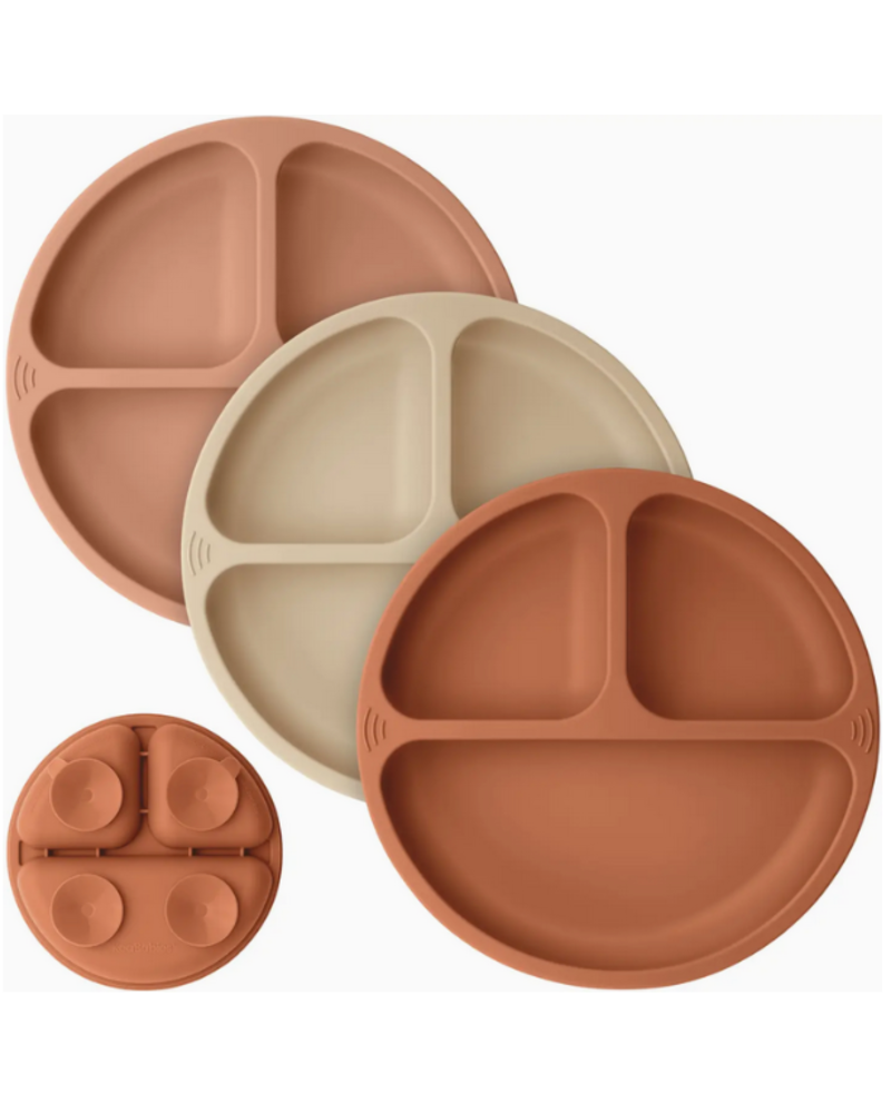 KeaBabies 3-Pack Prep Suction Plates