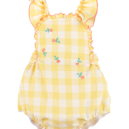 Sophie & Lucas Citrus Blooms Vintage Overall {Yellow}