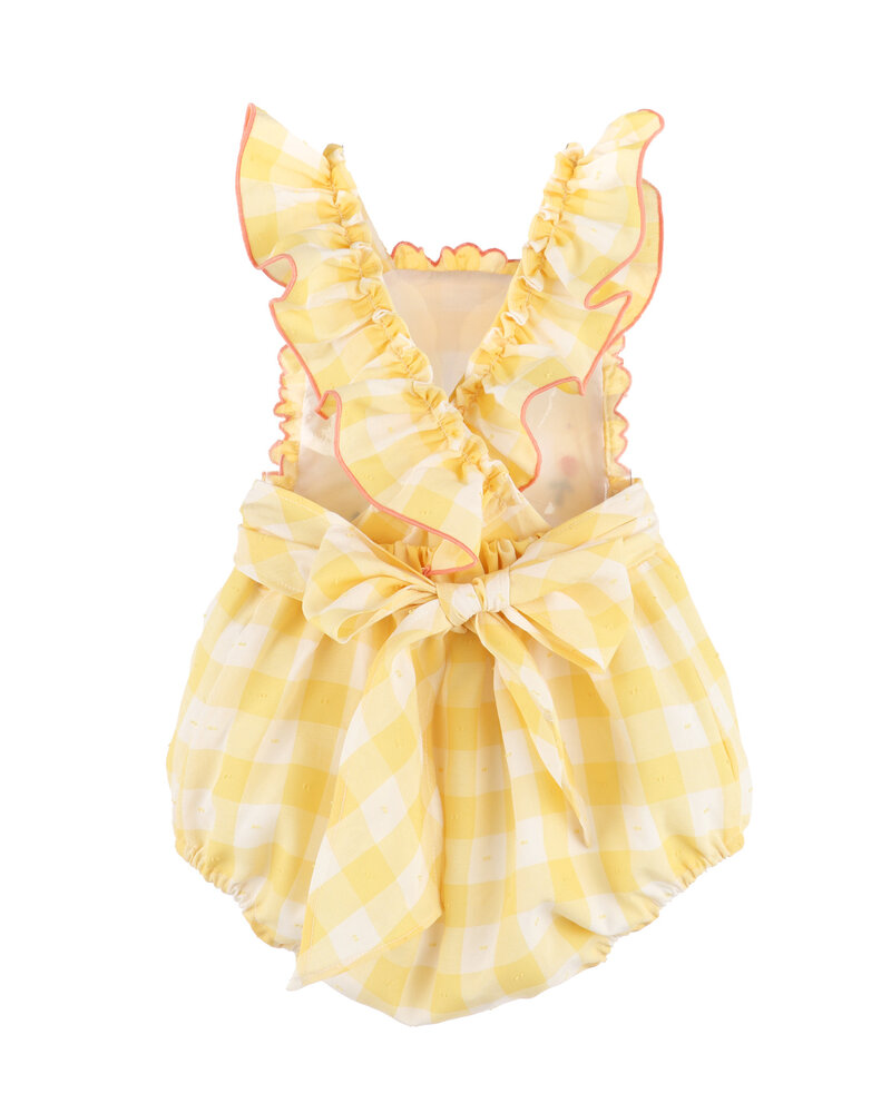 Sophie & Lucas Citrus Blooms Vintage Overall {Yellow}
