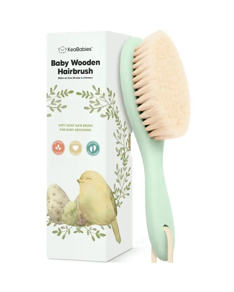 KeaBabies Baby Hair Brush {Sage}