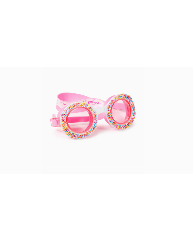 Bling2O Donut Sprinkle Kids Swim Goggle {Boston Creme Pink}