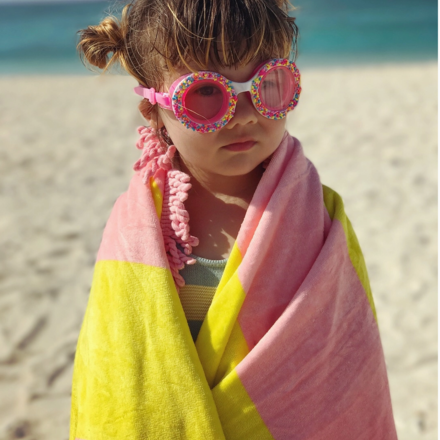 Bling2O Donut Sprinkle Kids Swim Goggle {Boston Creme Pink}
