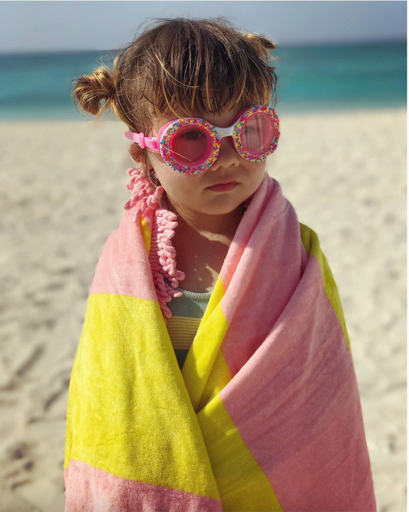 Bling2O Donut Sprinkle Kids Swim Goggle {Boston Creme Pink}