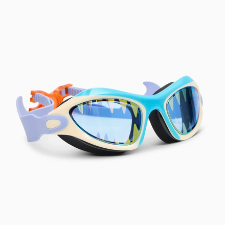 Bling2O Megamouth Kids' Shark Swim Goggle {Shark Tooth White}