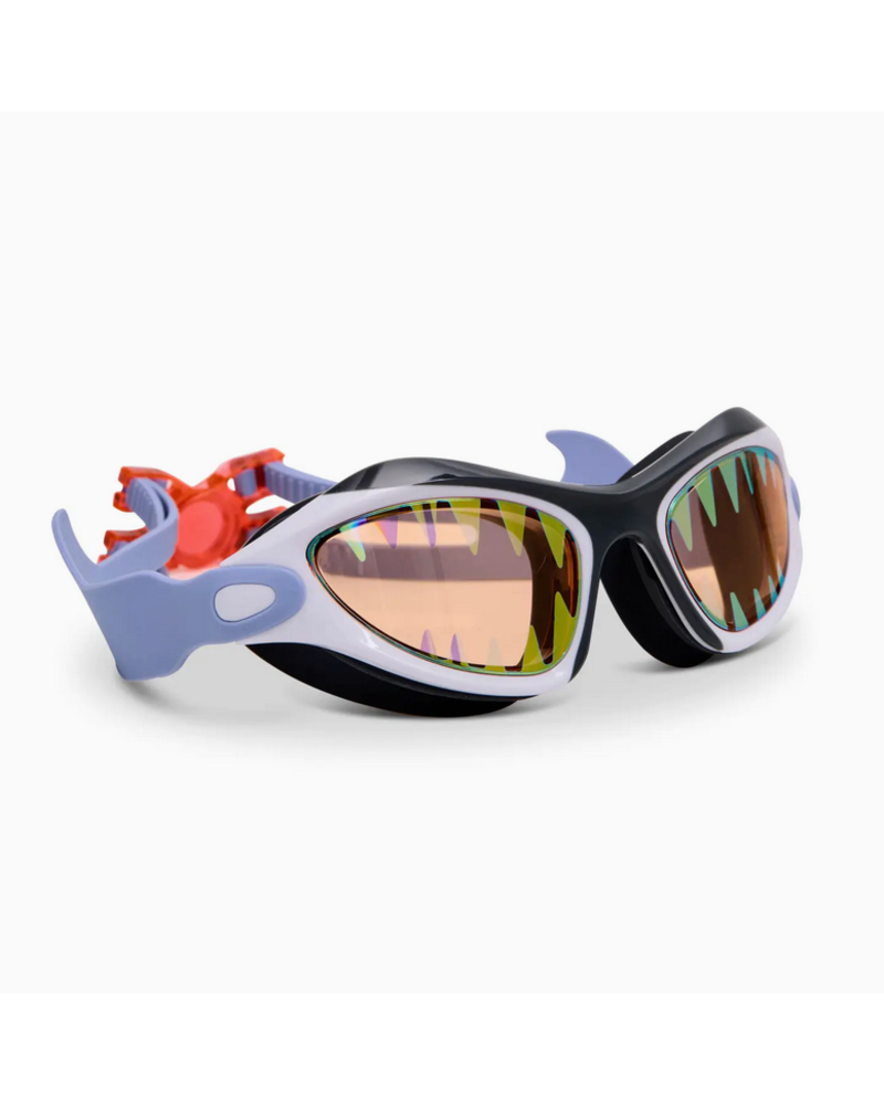 Bling2O Megamouth Kids' Shark Swim Goggle {Great Bite White}