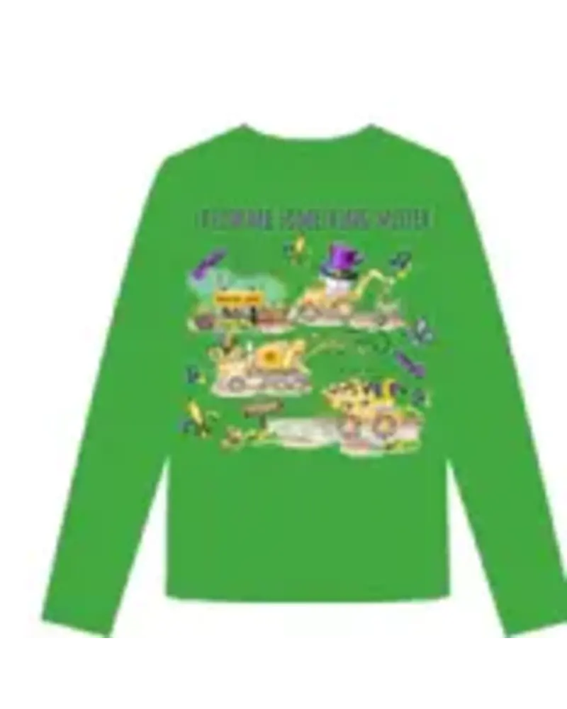 Belle Cher Mardi Gras Tractor Modal L/S {Green}