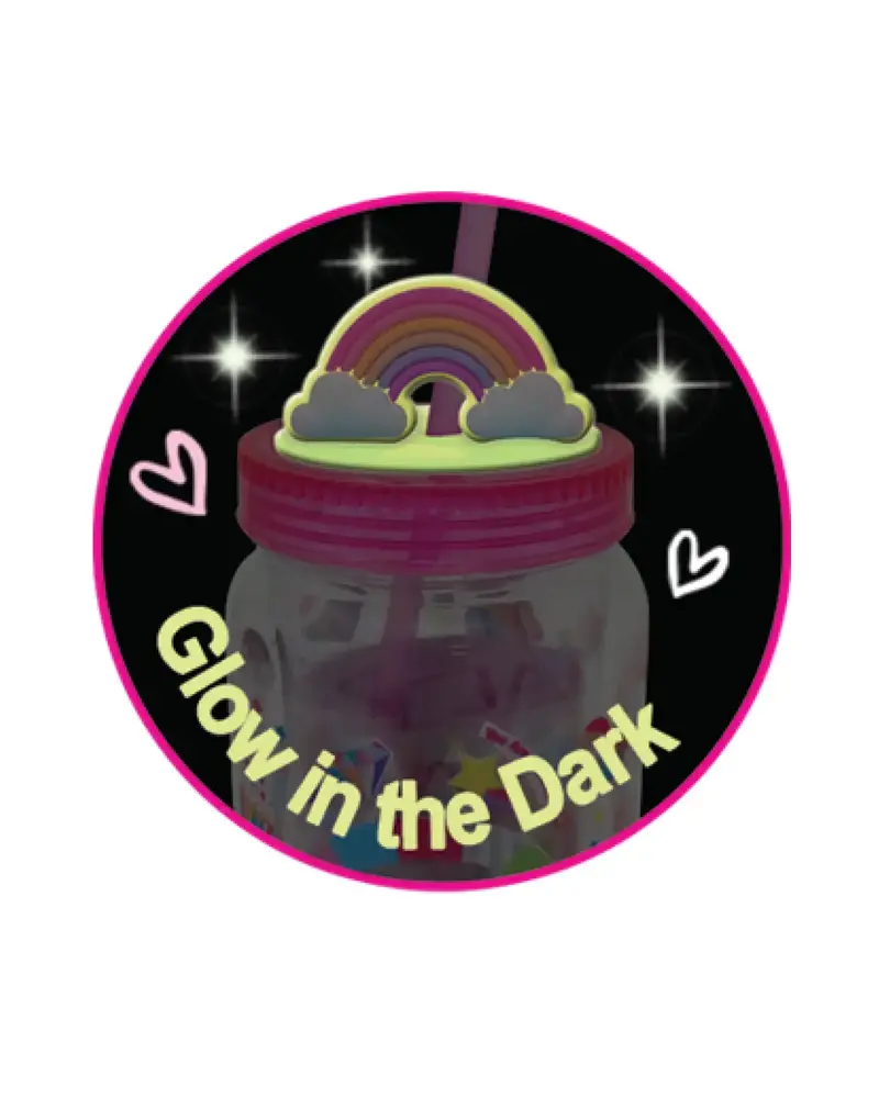 Hot Focus Inc. 408RB Mason Jar {Glow in the Dark Rainbow}
