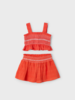 Mayoral Smocked Short Set {Paprika}