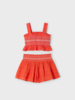 Mayoral Smocked Short Set {Paprika}