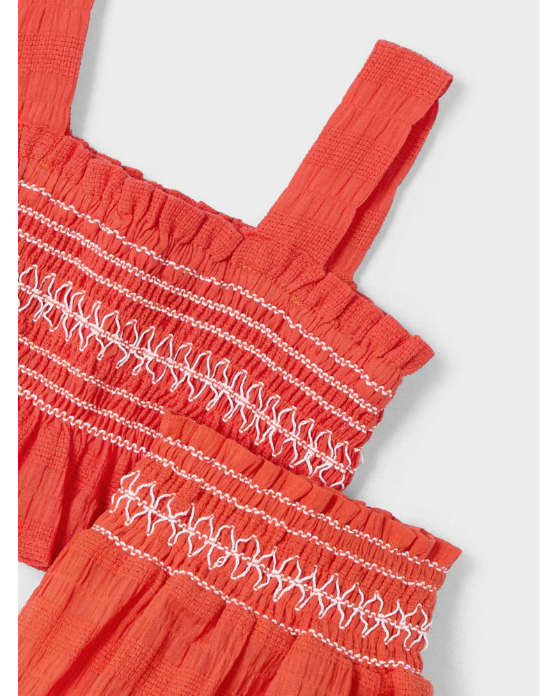 Mayoral Smocked Short Set {Paprika}