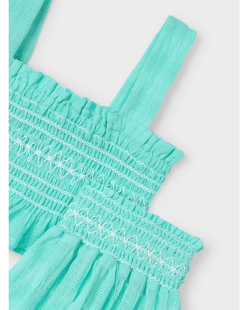 Mayoral Smocked Short Set {Aqua}