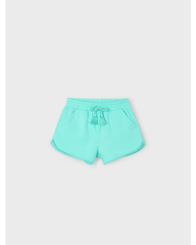 Mayoral Chenille Shorts {Aqua}