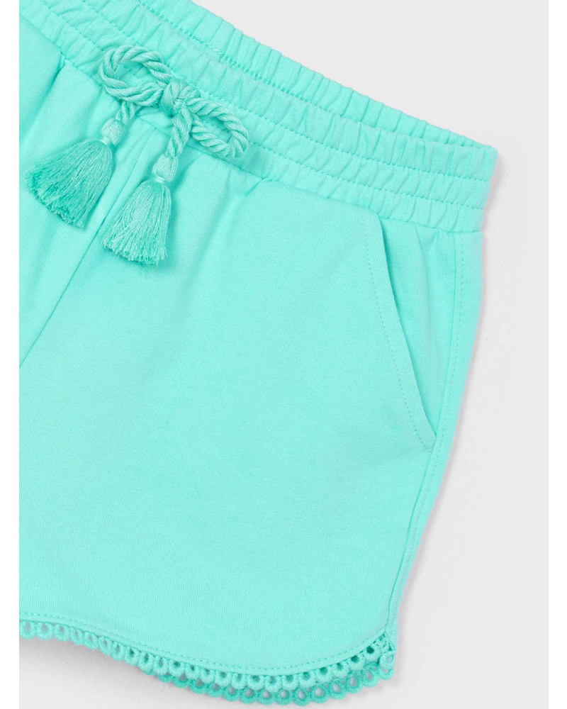 Mayoral Chenille Shorts {Aqua}