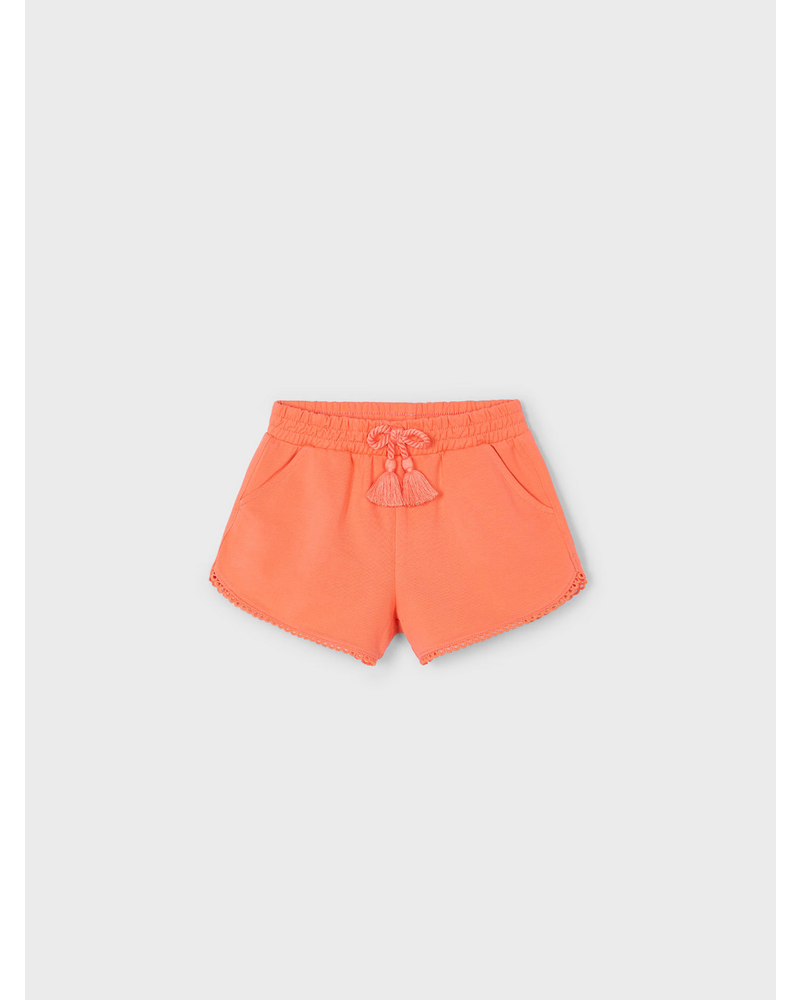 Mayoral Chenille Shorts {Tangerine}