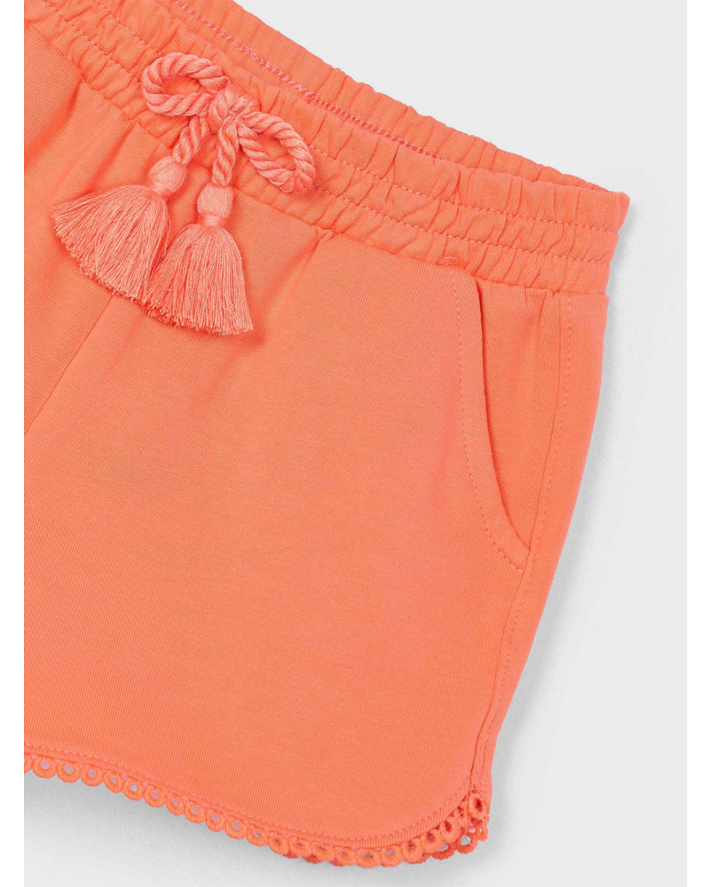 Mayoral Chenille Shorts {Tangerine}