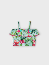 Mayoral Tropical Short Set {Aqua}