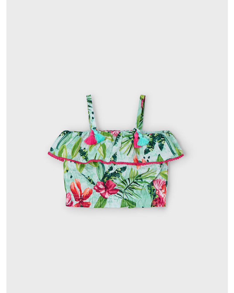 Mayoral Tropical Short Set {Aqua}