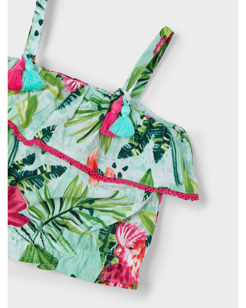 Mayoral Tropical Short Set {Aqua}