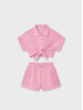 Mayoral Eyelet Short Set {Blush}