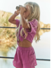 Mayoral Eyelet Short Set {Blush}