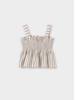 Mayoral Stripe Short Set {Ivory/Leaf}