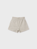 Mayoral Stripe Short Set {Ivory/Leaf}