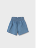 Mayoral Ruffle Top Short Set {Denim}