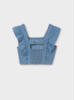 Mayoral Ruffle Top Short Set {Denim}