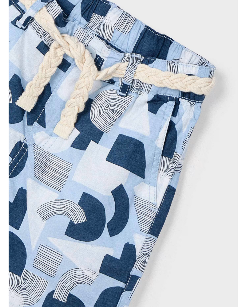 Mayoral Printed Short Set {Wht/Pearl}