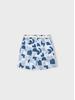 Mayoral Printed Short Set {Wht/Pearl}